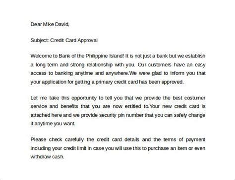 visa credit card request response